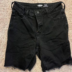 Black Jean Shorts